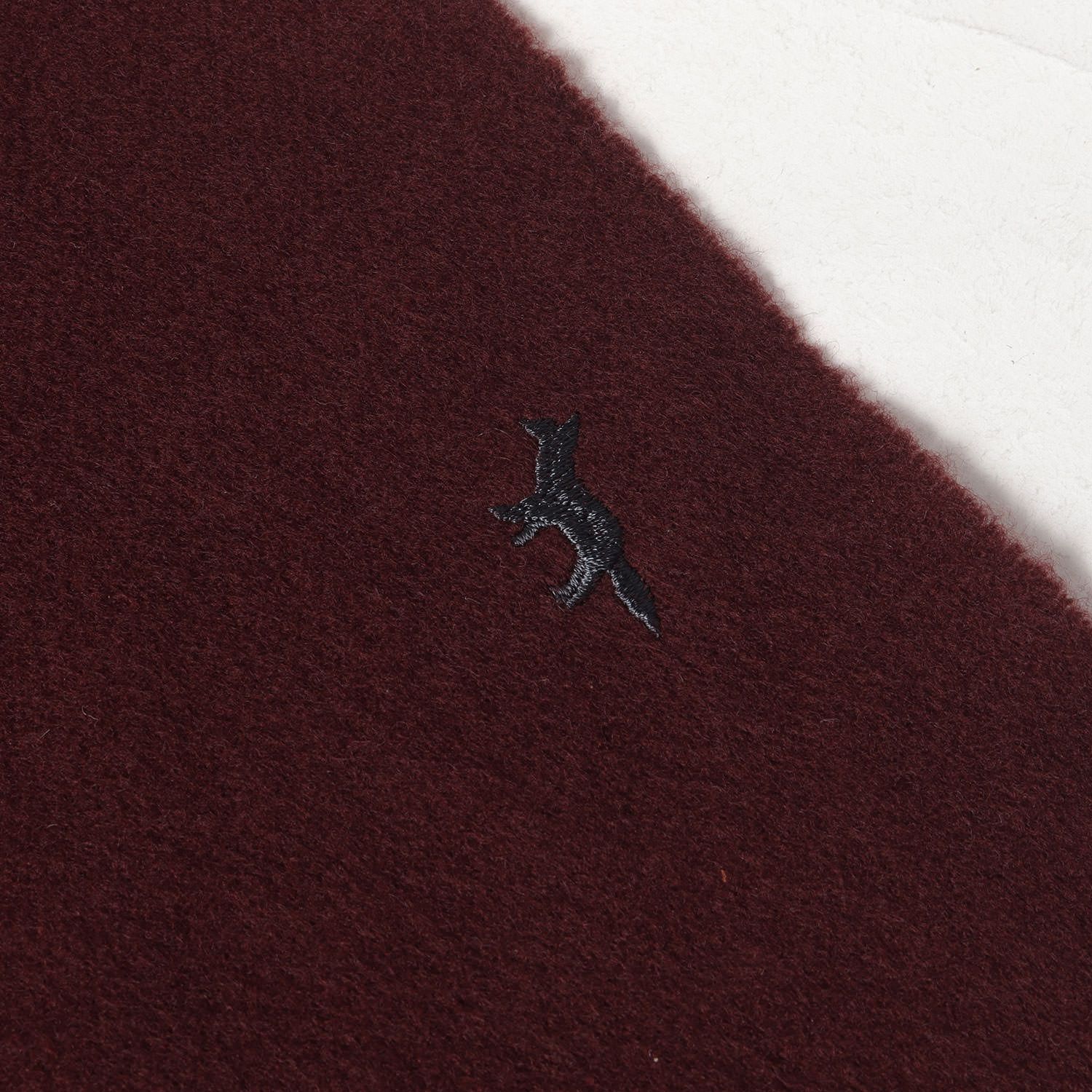 MAISON KITSUNE メゾン キツネ ヴァージンウール フリンジ フォックス