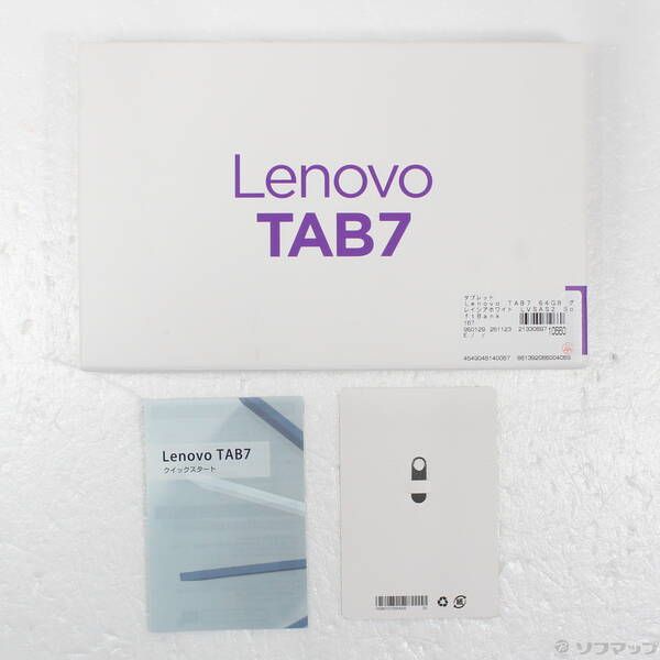 中古品〕 Lenovo TAB7 64GB グレイシアホワイト LVSAS2 Softbank SIM