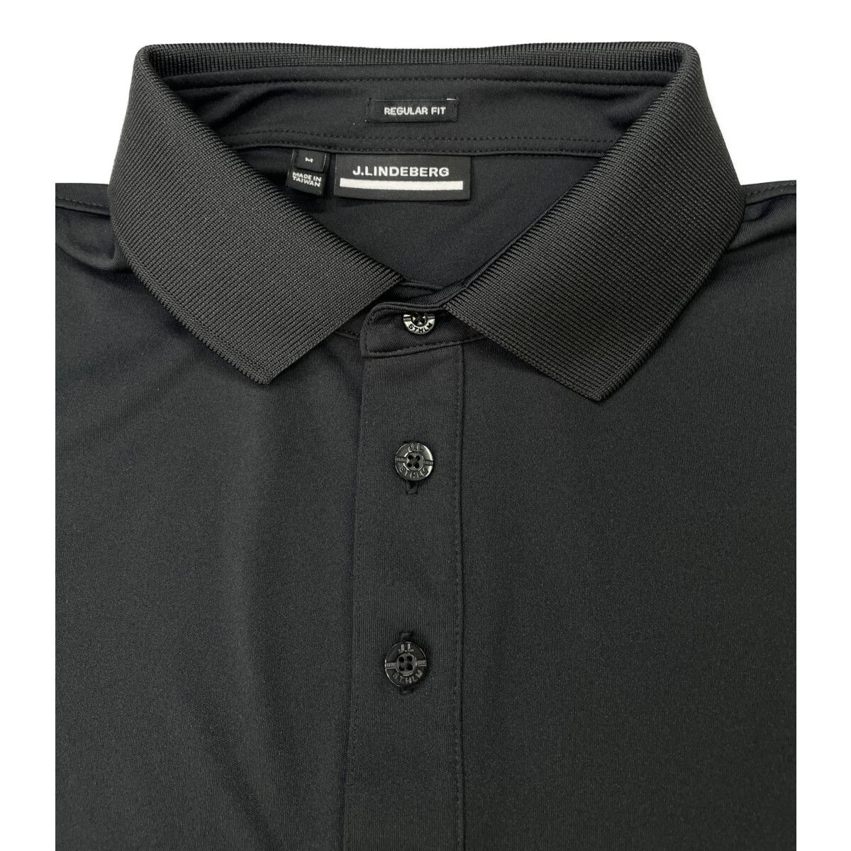 メンズ ジェイリンドバーグ J.LINDEBERG 半袖ポロシャツ M 黒 ブラック