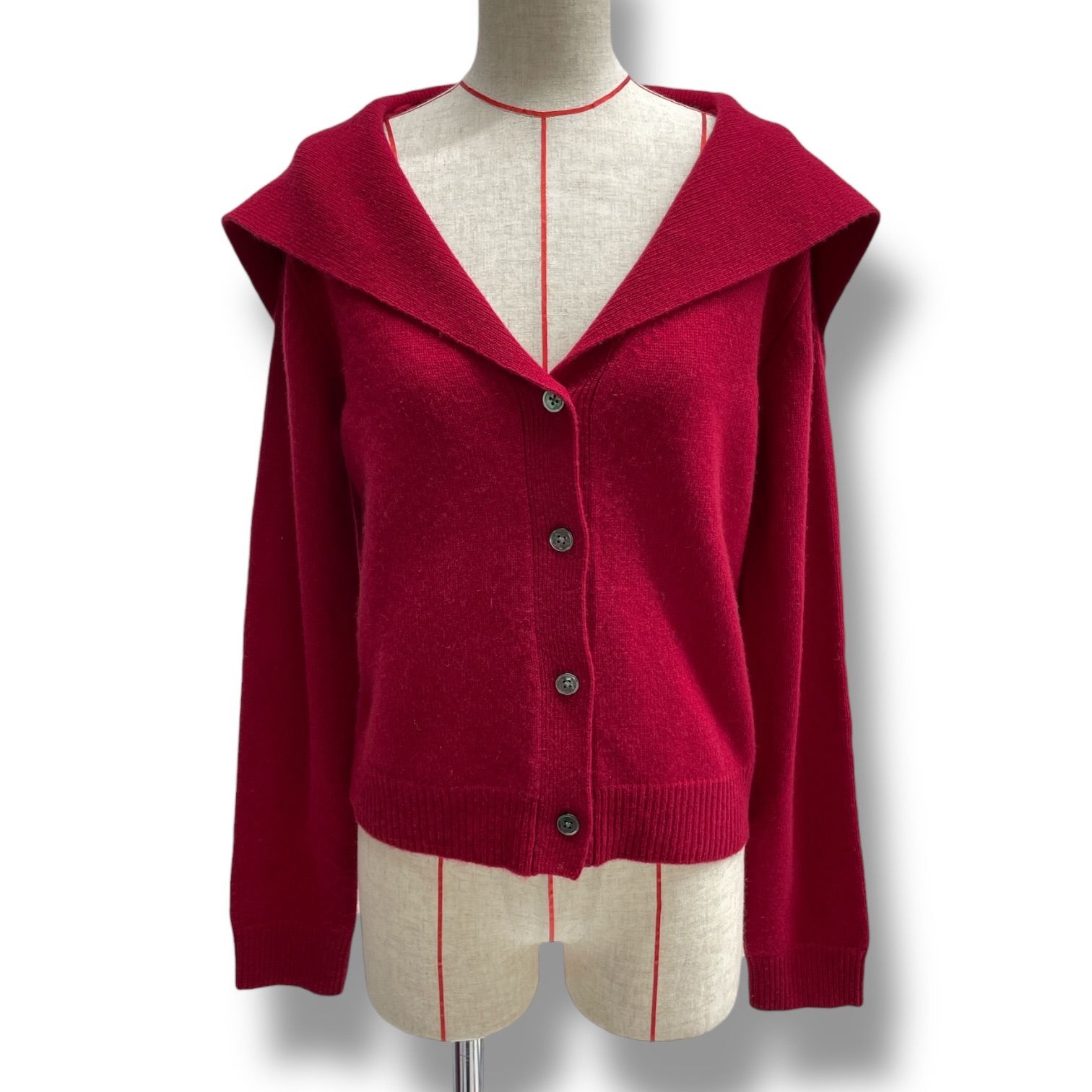 CCCmalie シーマリー カシミヤニット セーラーカラーカーディガン