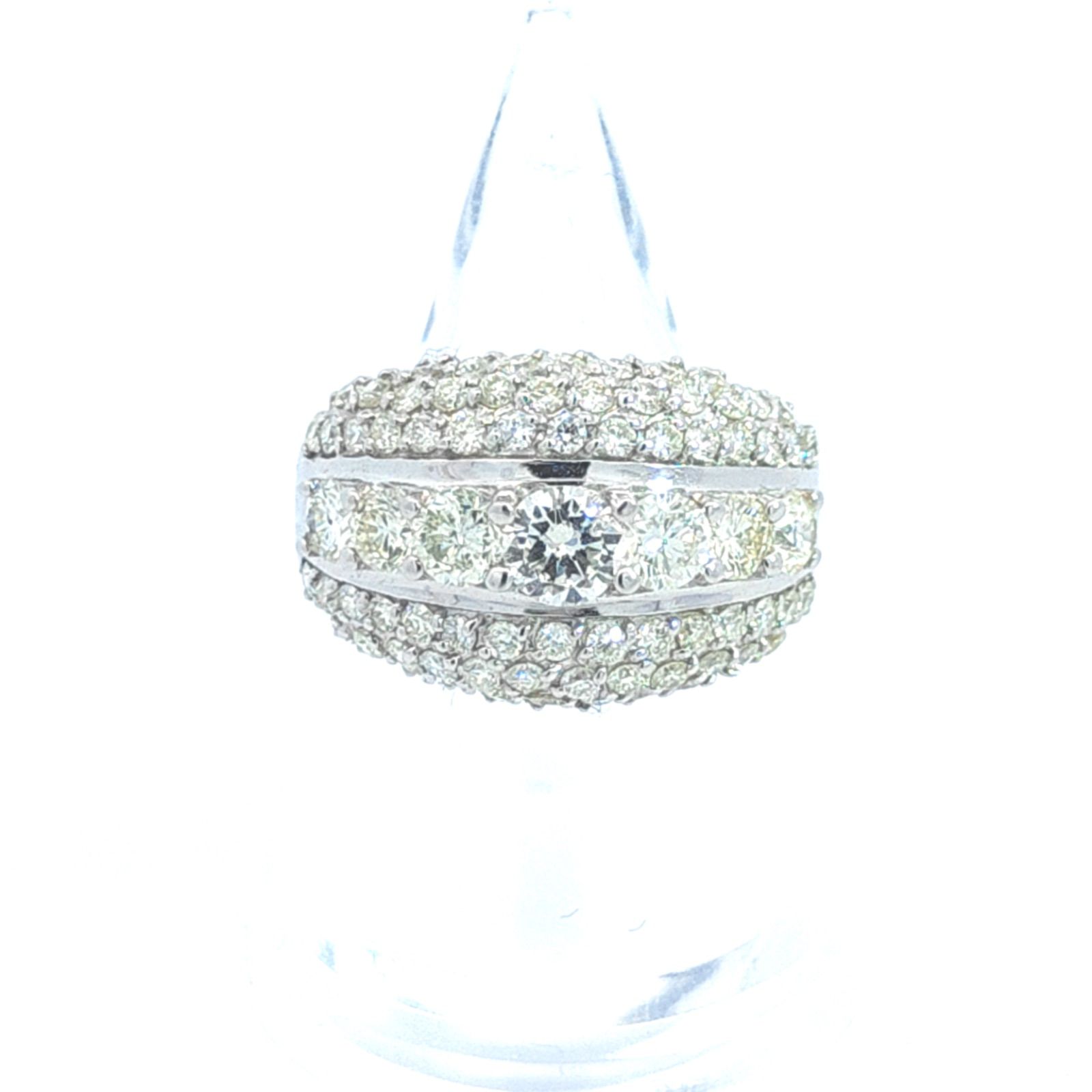 Pt 900 天然ダイヤモンドリング 2 22克拉