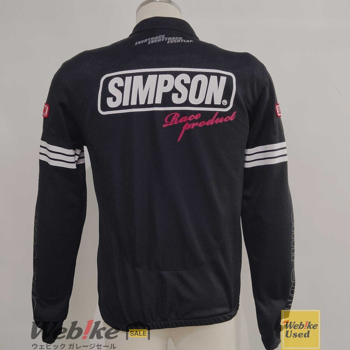 SIMPSON メッシュジャケット 黒 SIMPSON NSM-2202 ライダース メッシュジャケット 春夏モデル