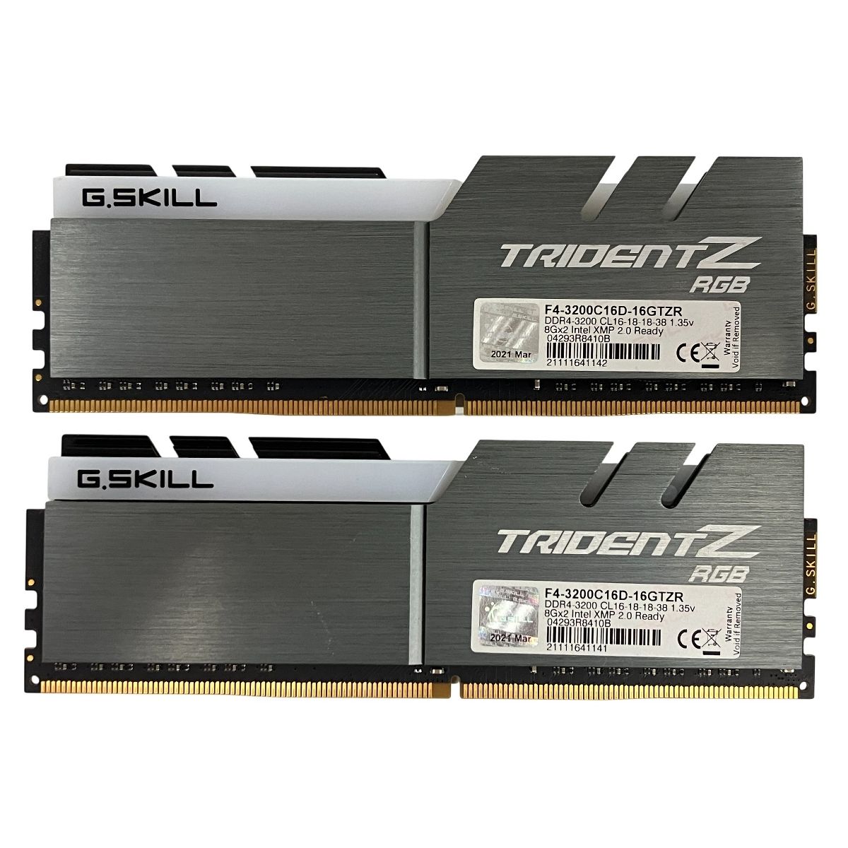 G.Skill TridentZ RGB 16GB(8GB×2)DDR4-3200(F4-3200C16D-16GTZR) PC