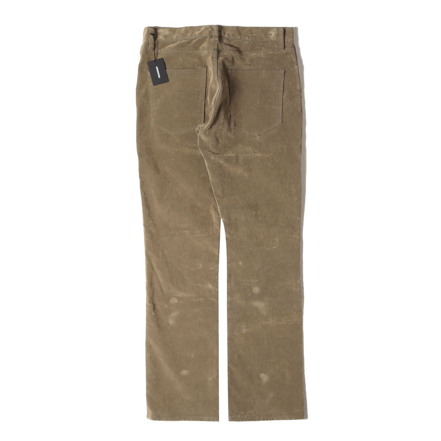 新品 MINEDENIM マインデニム パンツ サイズ:32 24AW スリムフレア フロッキー コーティング デニム パンツ (Velvet Denim SlimFlare 5pocket) / ジッパーフライ ベージュ 日本製 ボトムス ジーンズ ジーパン【メンズ】 MINEDENIM マインデニム パンツ サイズ:32 24AW スリムフレア