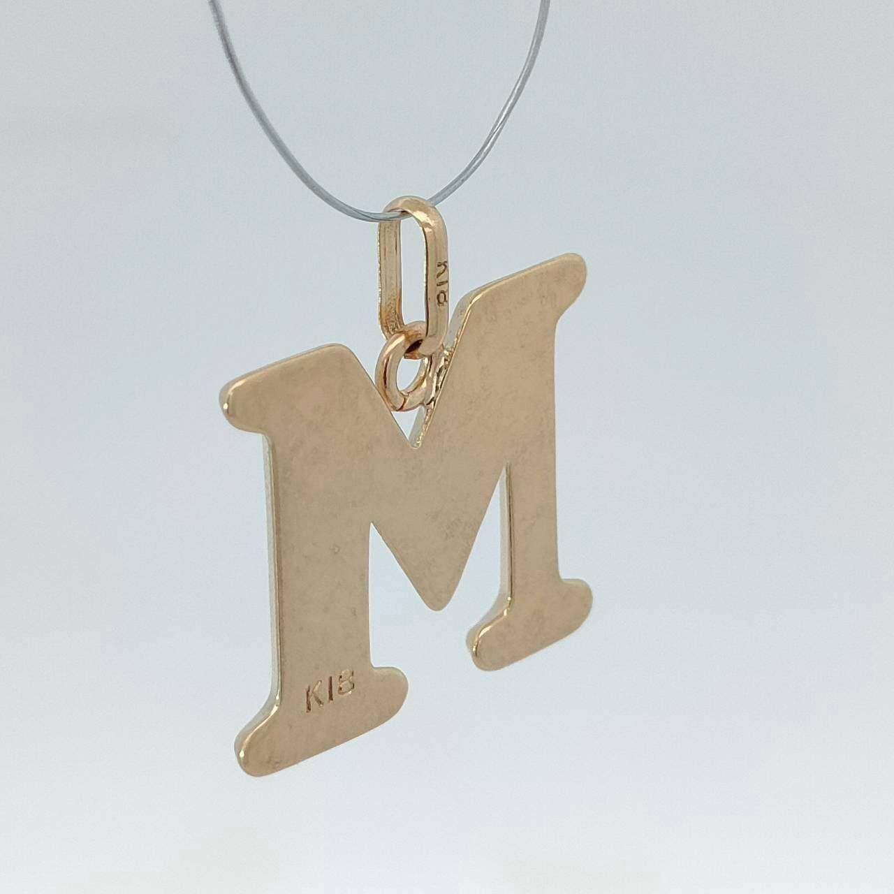 18金 イニシャル アルファベット ペンダント トップ ヘッド M m 新品 18金 イニシャル アルファベット ペンダント トップ ヘッド M m 新品