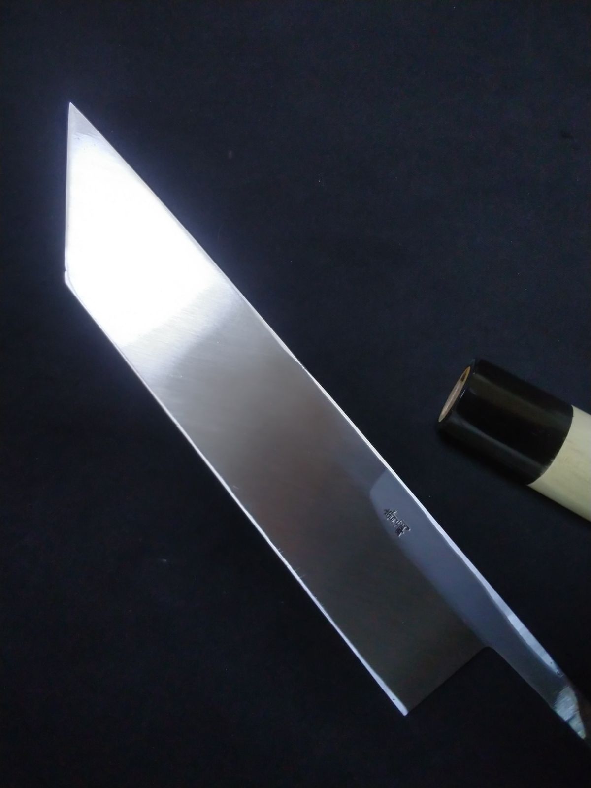 堺業務用刃物メーカー直売 八寸 鰻サキ 関東型 青二鋼 木戸仕上げ 朴柄