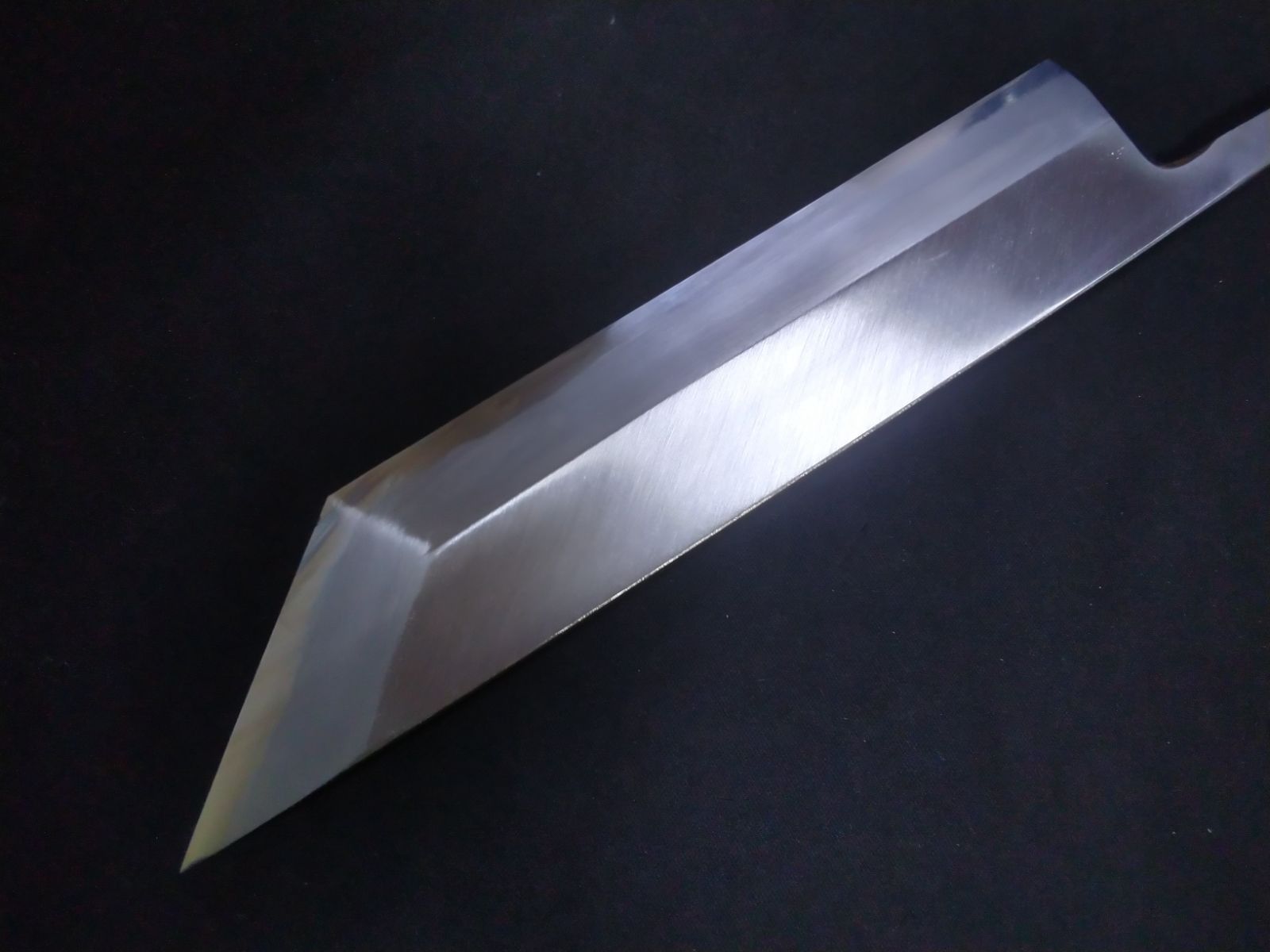 堺業務用刃物メーカー直売 八寸 鰻サキ 関東型 青二鋼 木戸仕上げ 朴柄