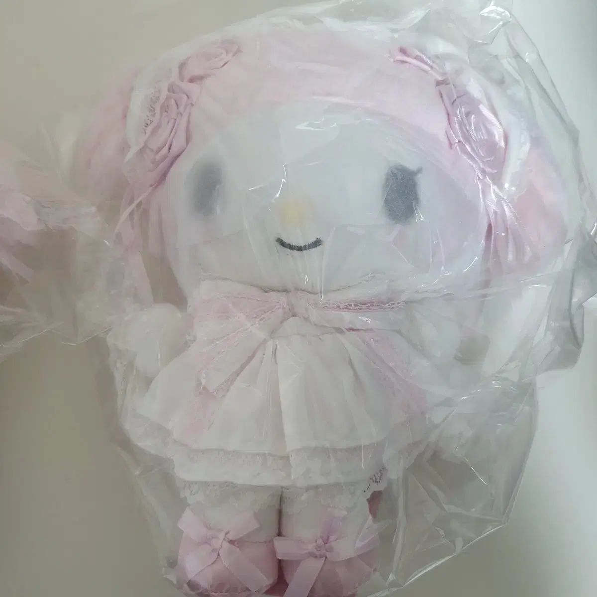  サンリオ 白 フリル My Melody(マイメロディ) ぬいぐるみ その他