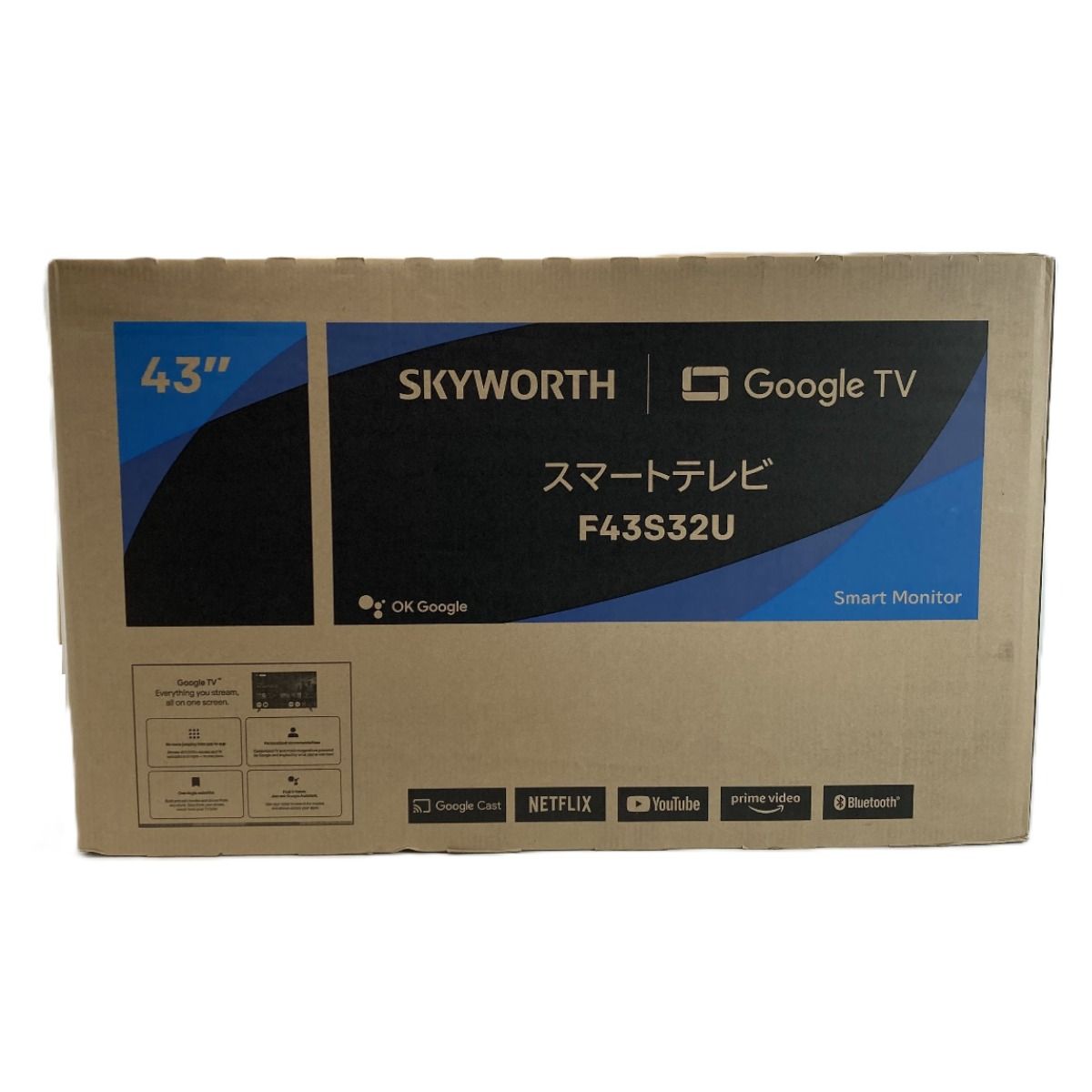 チューナーレス Smart TV 43インチ 4 K対応 F 43 S 32 U TVチューナー非搭載 ♥品