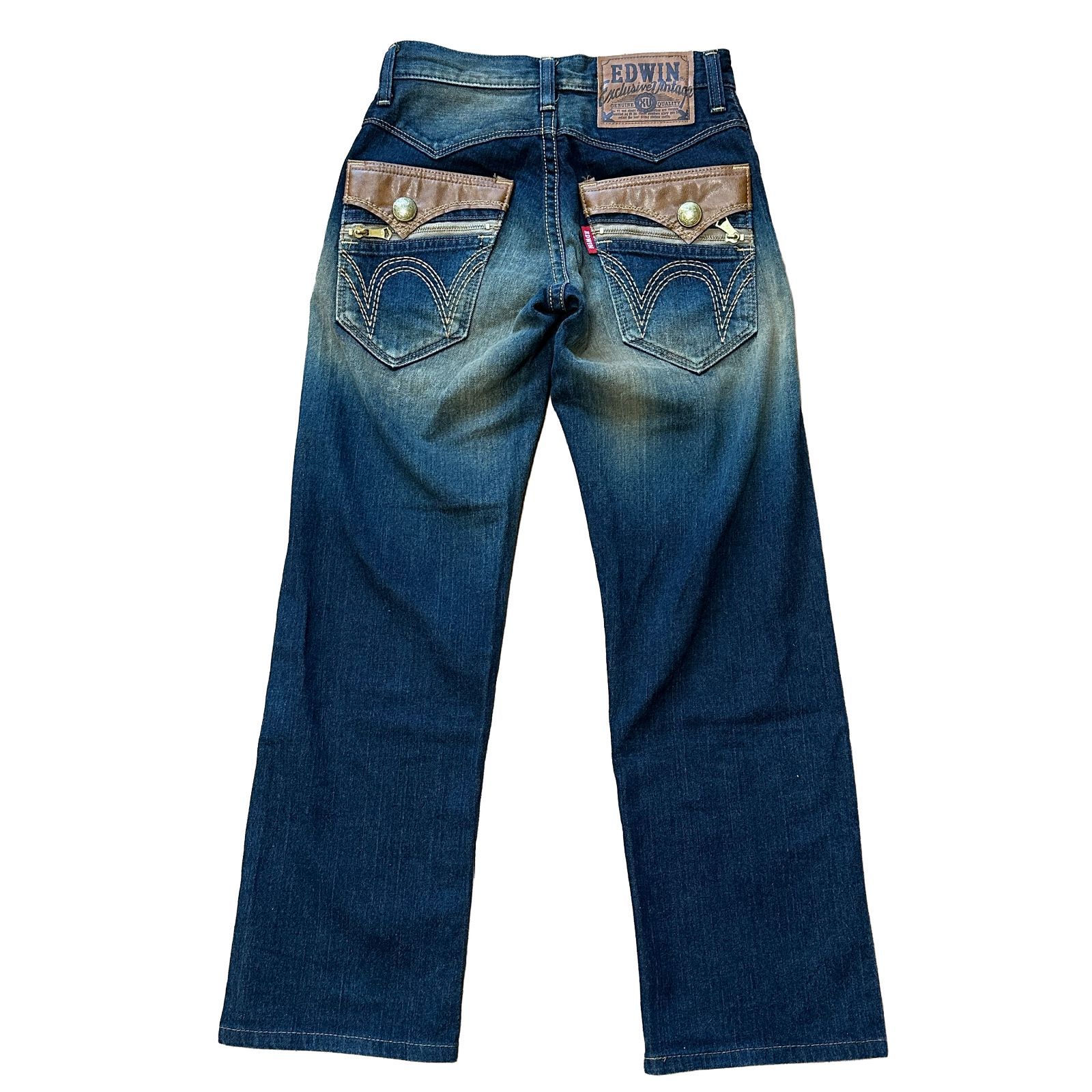 EDWIN XV EXS404 ストレートデニム インディゴ サイズ26 メンズXS