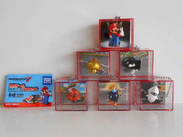 ♯Iwv 11 EZマリオカート7 3 Dゲーム画面立体マスコット全6種