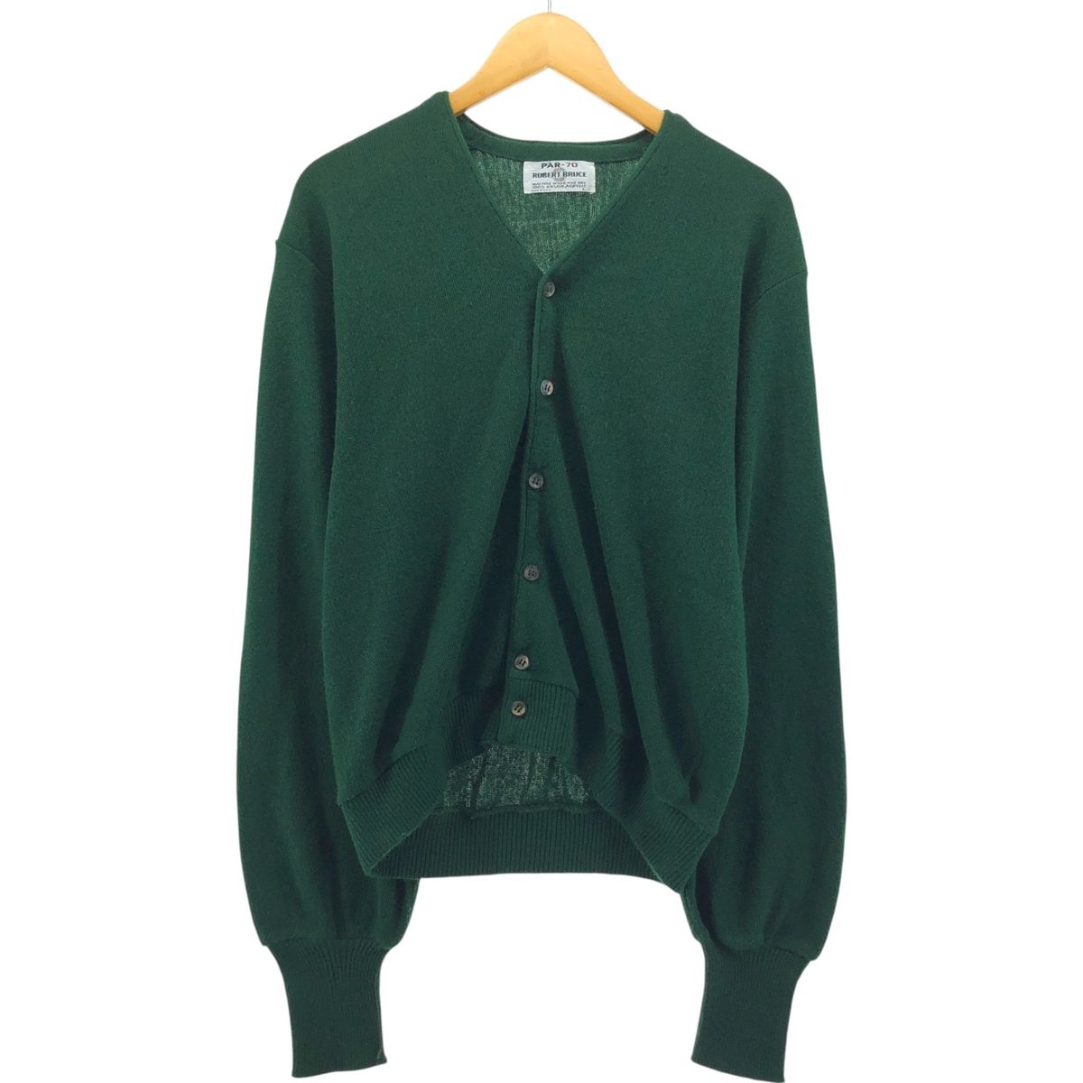 古着 70年代 ROBERT BRUCE PAR-70 アクリルニットカーディガン USA製