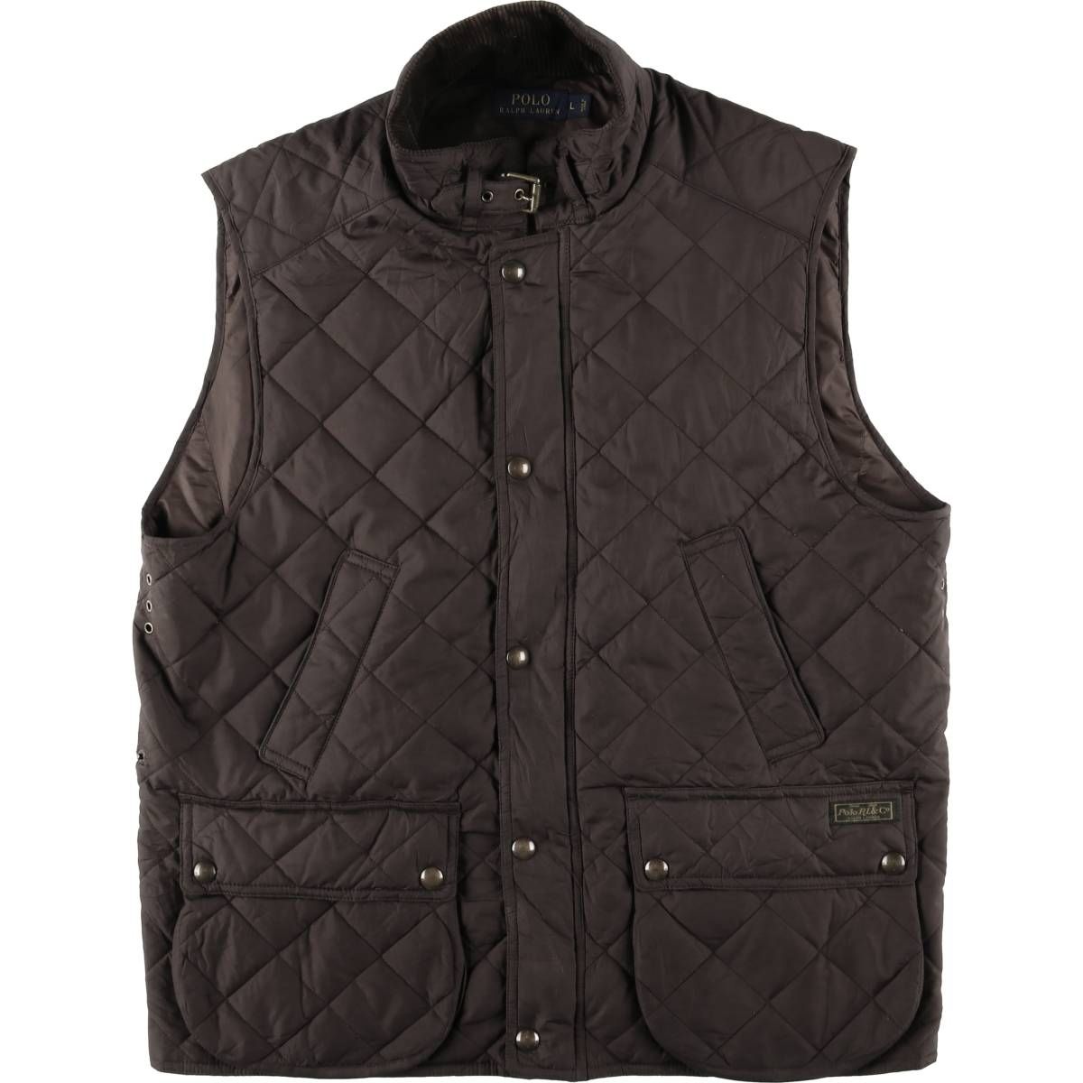 古着 ラルフローレン Ralph Lauren POLO キルティングベスト メンズL相当|eaa 593178