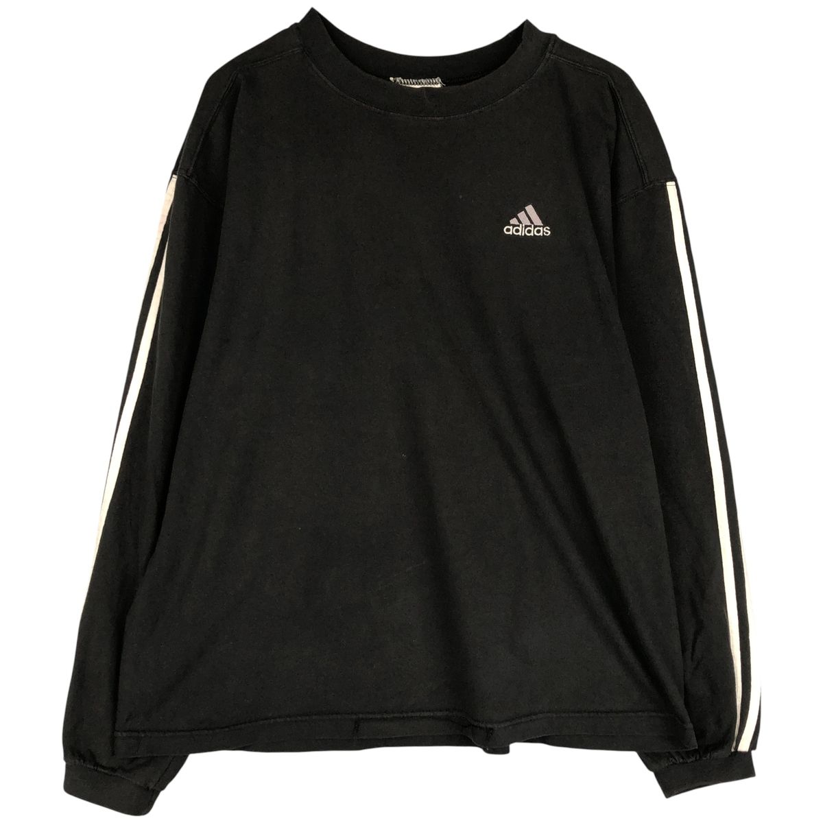 古着 90~00年代 アディダス adidas ロングTシャツ ロンT メンズM相当 