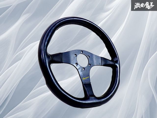 正規品】MOMO モモ SPORT レザー 革 ステアリング ハンドル 直径