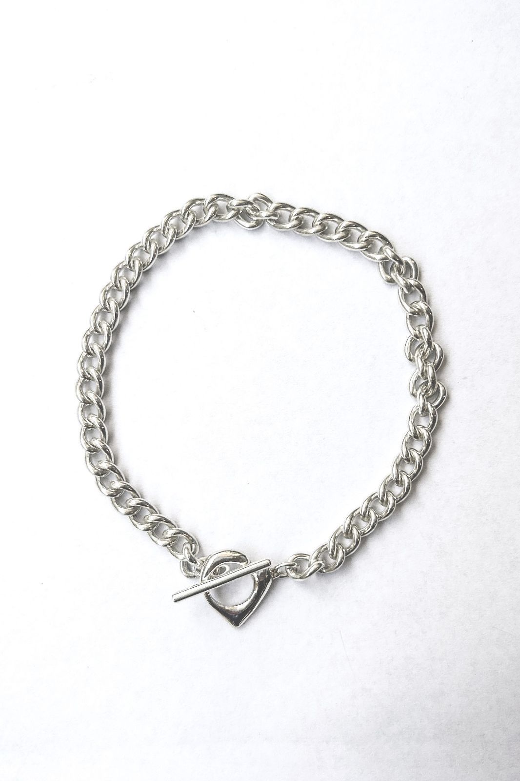 THE OBJECT オブジェクト Will Heart Clasp Bracelet No. TO_TYO_26111 ウィル ハート クラスプ ブレスレット シルバー925