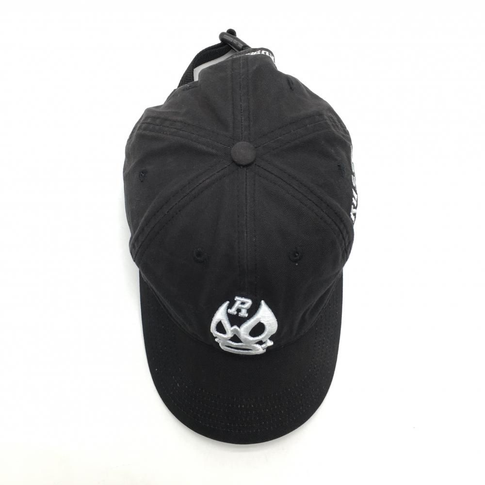 ラッセルノ キャップ 黒×白 立体ルチャマスク F ゴルフウェア