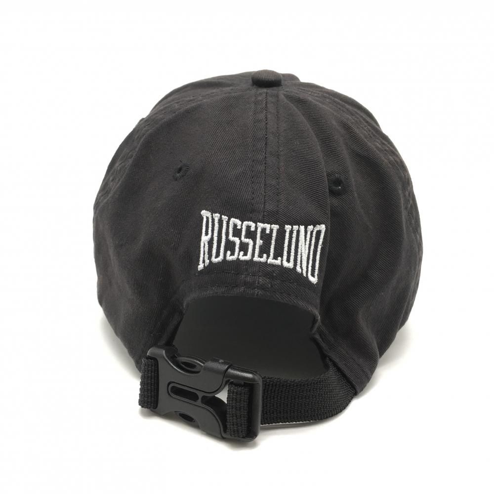 ラッセルノ キャップ 黒×白 立体ルチャマスク F ゴルフウェア