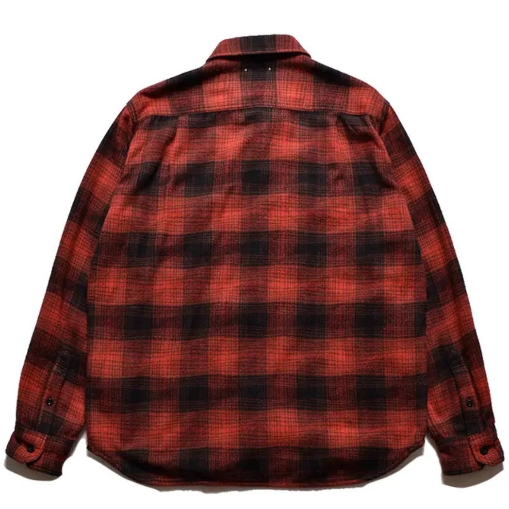 新品未使用】Distortion Ombre Check Flannel Over SH （RPT