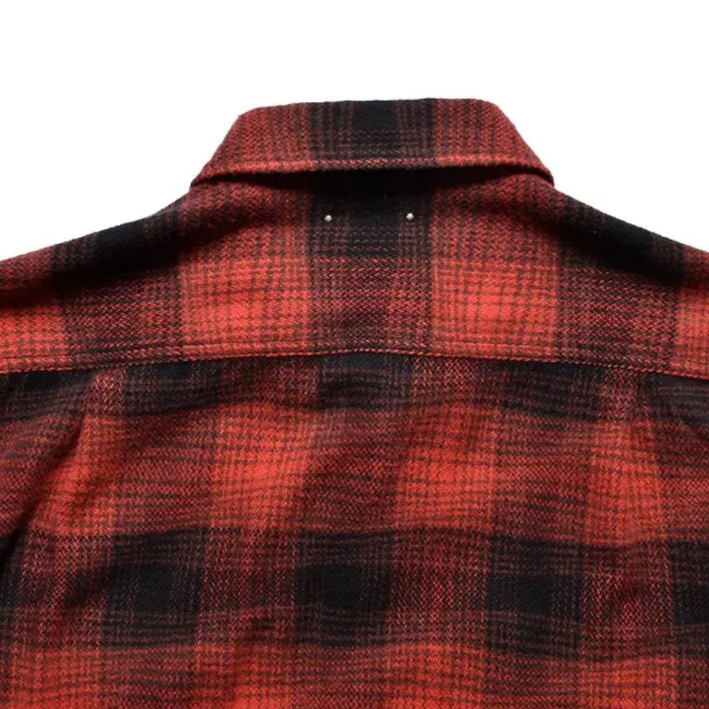 新品未使用】Distortion Ombre Check Flannel Over SH （RPT
