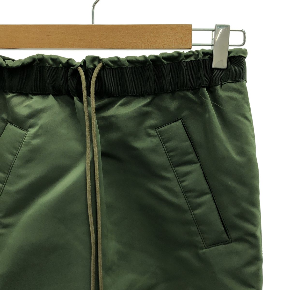 極美品✨sacai MA-1 サイドジップ プリーツ 異素材ドッキングスカート ◇関税込◇＊sacai＊MA-1ナイロン サイドジッププリーツスカート