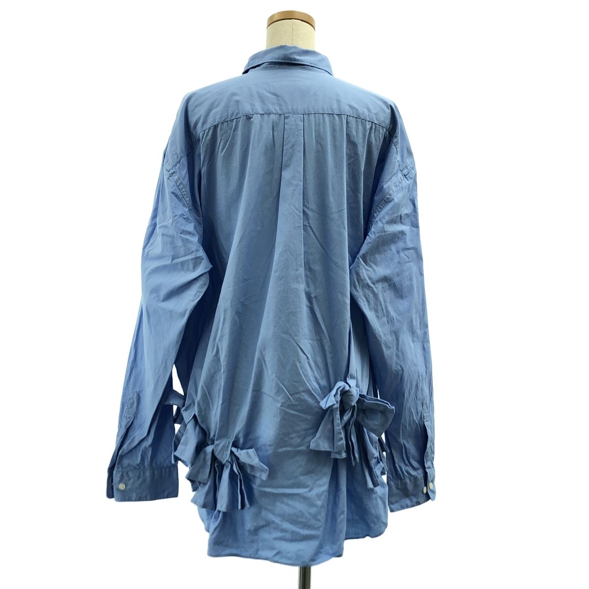 2024ss コムデギャルソン コムコム リボン装飾シャツブラウス 水色 m36798998227_1.jpg?1746059262