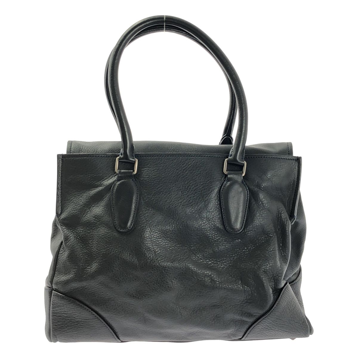 JIL SANDER ジルサンダー レザー ボストン トートバッグ ブラック レディース