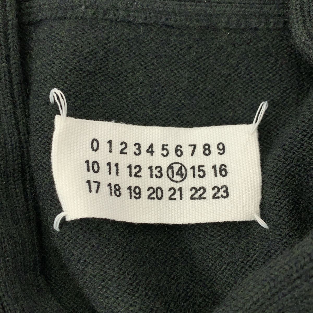  Maison Martin Margiela メゾンマルタンマルジェラ 2009 AW ウール プルオーバー ニット セーター S ダークグリーン レディース その他 トップス