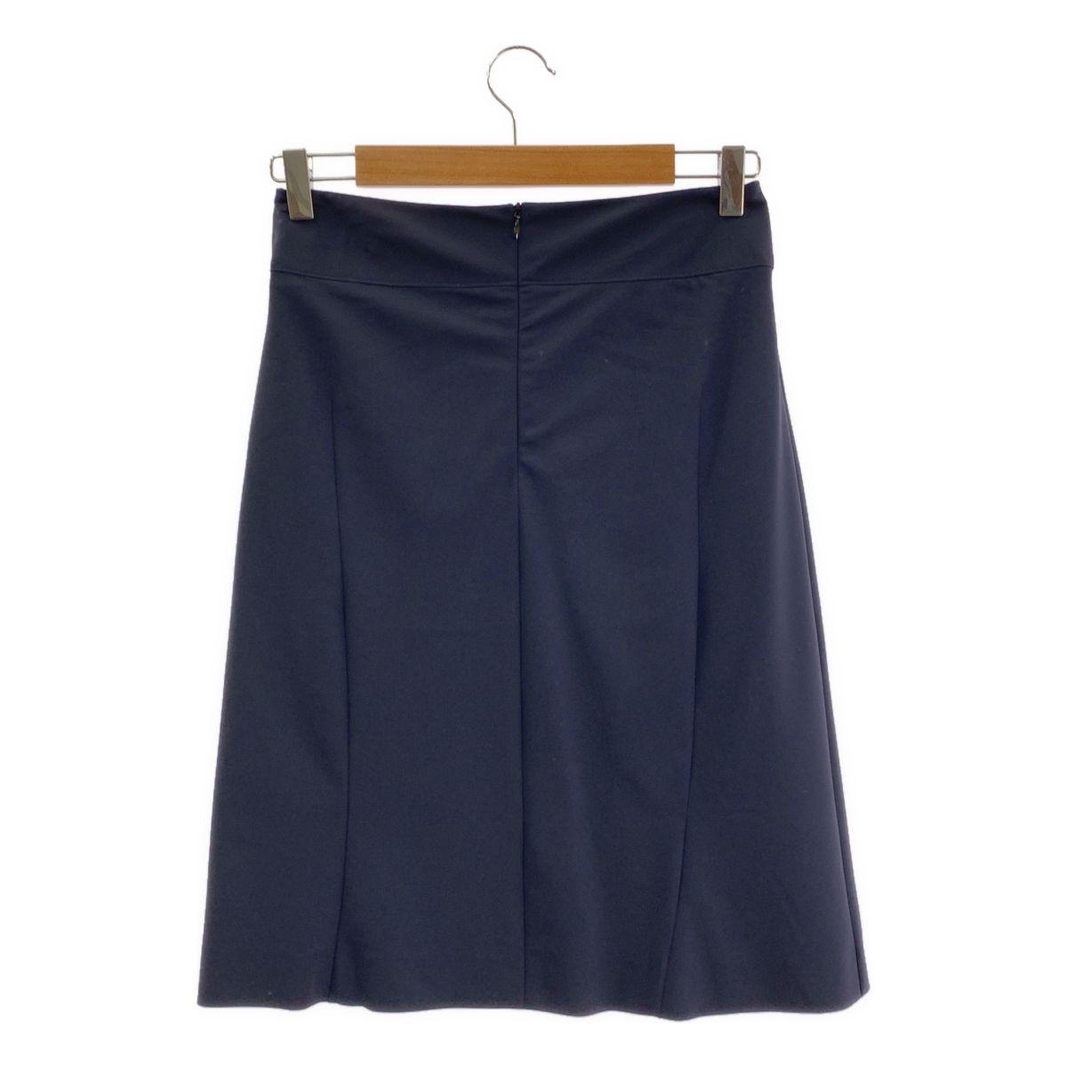 JIL SANDER / ジルサンダー | ウール フレア スカート | 34 | ネイビー