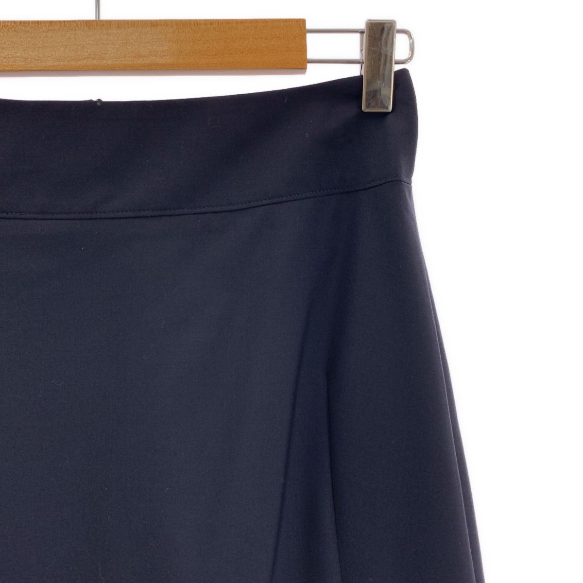 JIL SANDER / ジルサンダー | ウール フレア スカート | 34 | ネイビー
