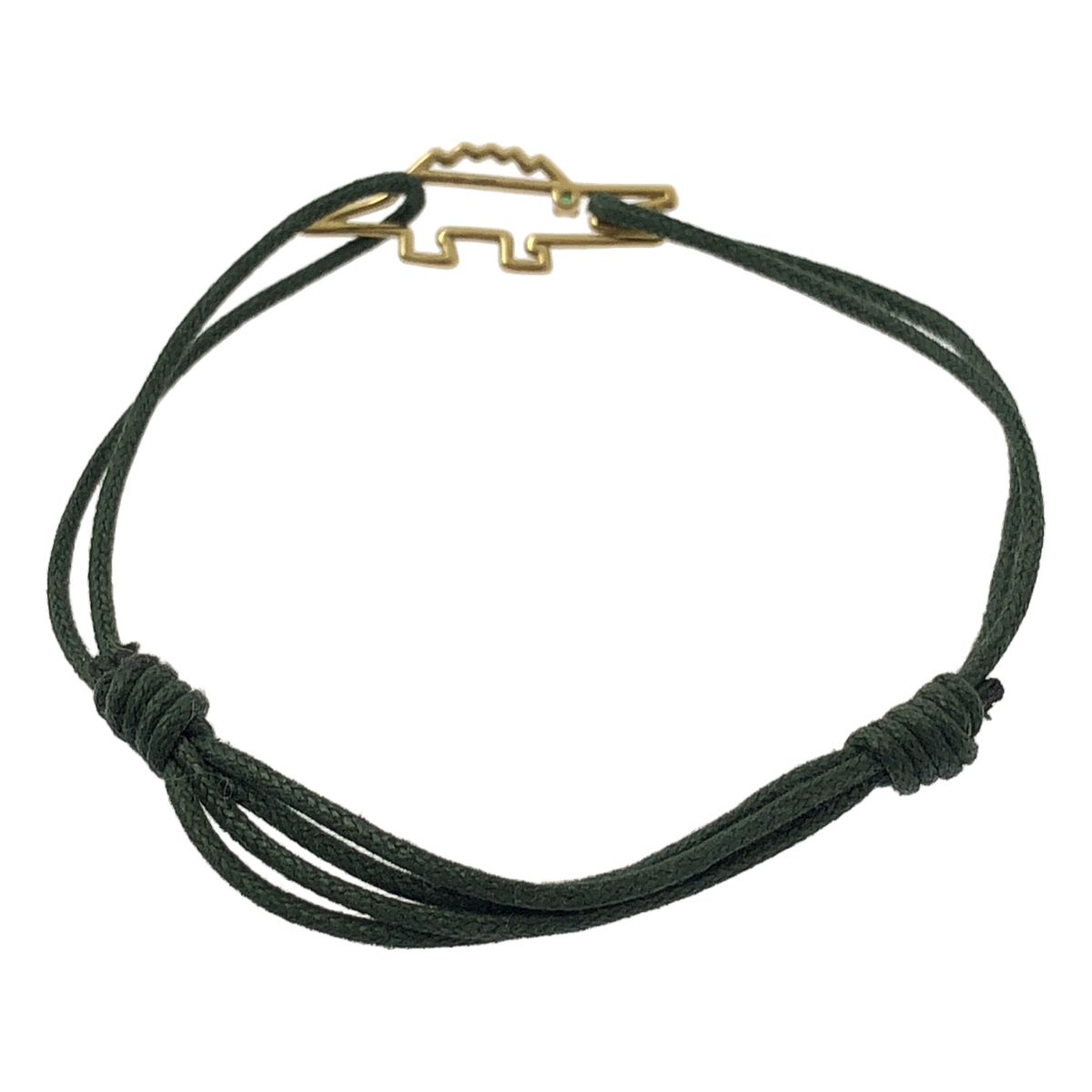  ALIITA アリータ K 9 YG COCODRILO クロコダイル エメラルド コードブレスレット ゴールド レディース ブレスレット アクセサリー