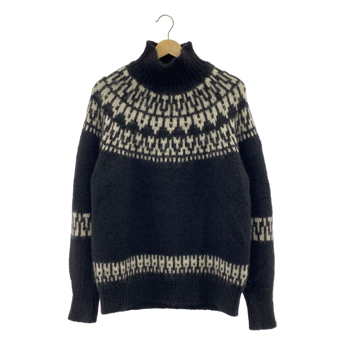 BATONER Men MOHAIR NORDIC CREW NECK