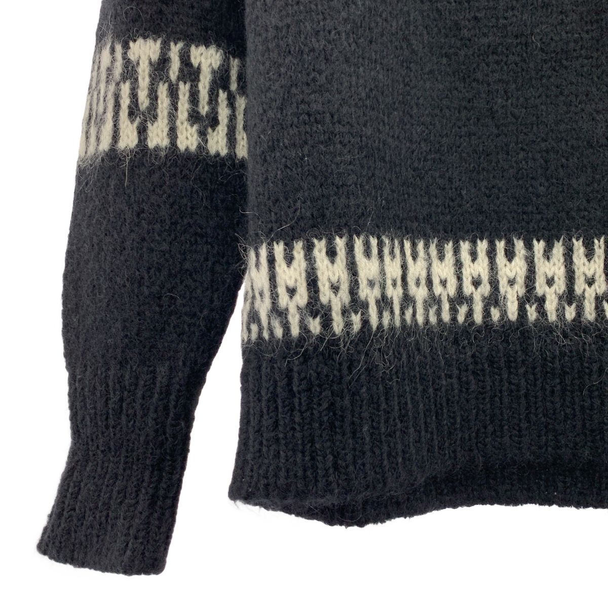 BATONER Men MOHAIR NORDIC CREW NECK