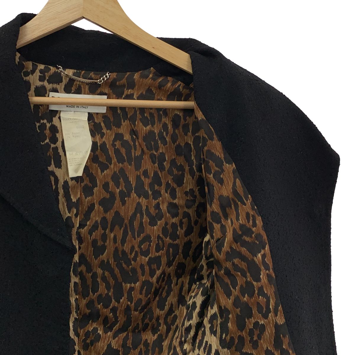 D&G DOLCE&GABBANA / ディーアンドジー | レオパード裏地 テーラード
