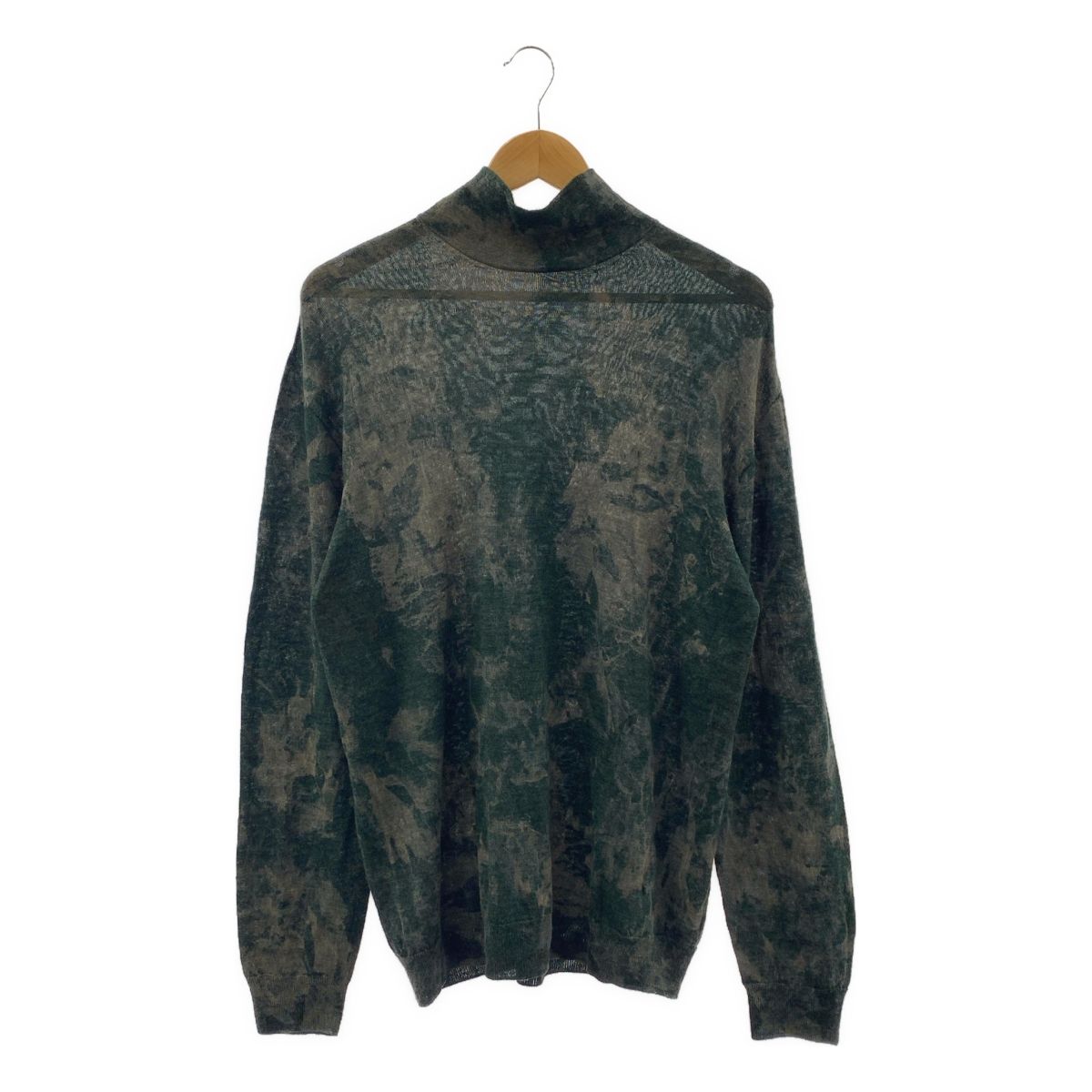 IRENISA イレニサ ウール ハイネック ニット F グリーン レディース