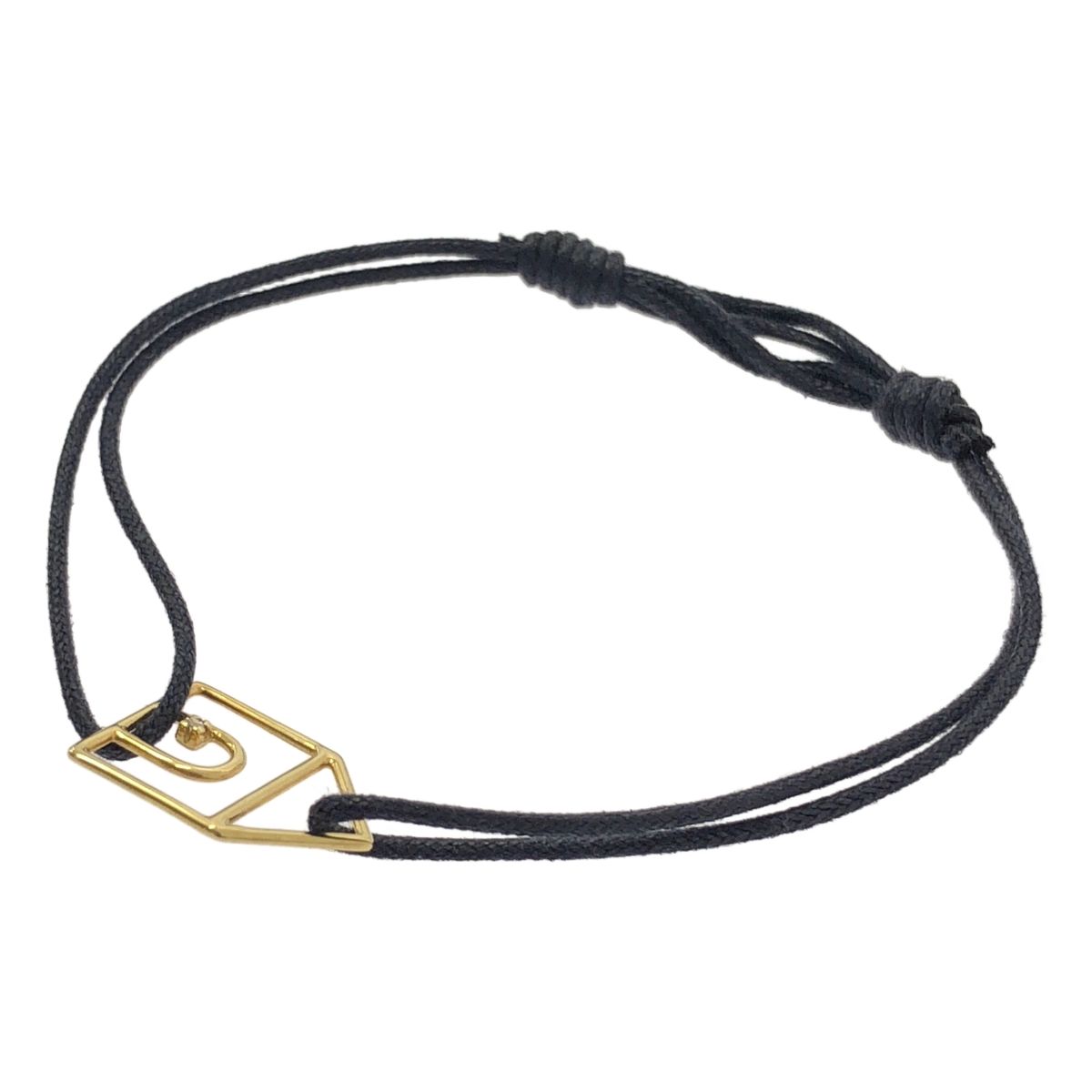 ALIITA アリータ K 9 YG CASITA ハウス ダイヤ コードブレスレット ゴールド ネイビー レディース