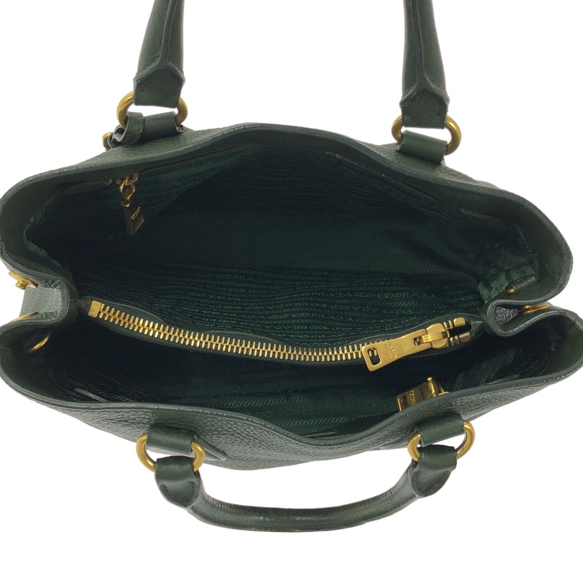  PRADA プラダ 2 way レザー ショルダーバッグ BN 2579 グリーン レディース その他 バッグ