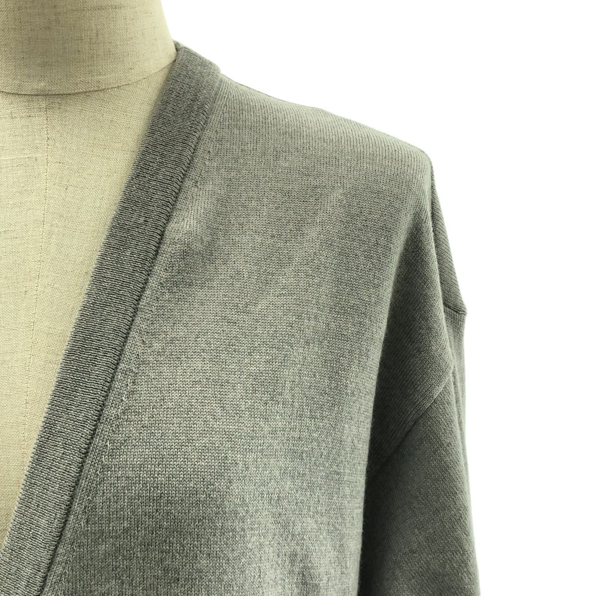 Maison Martin Margiela メゾンマルタンマルジェラ 2014 AW 異素材 切替 バックアジャスター ニット カーディガン S グレー レディース