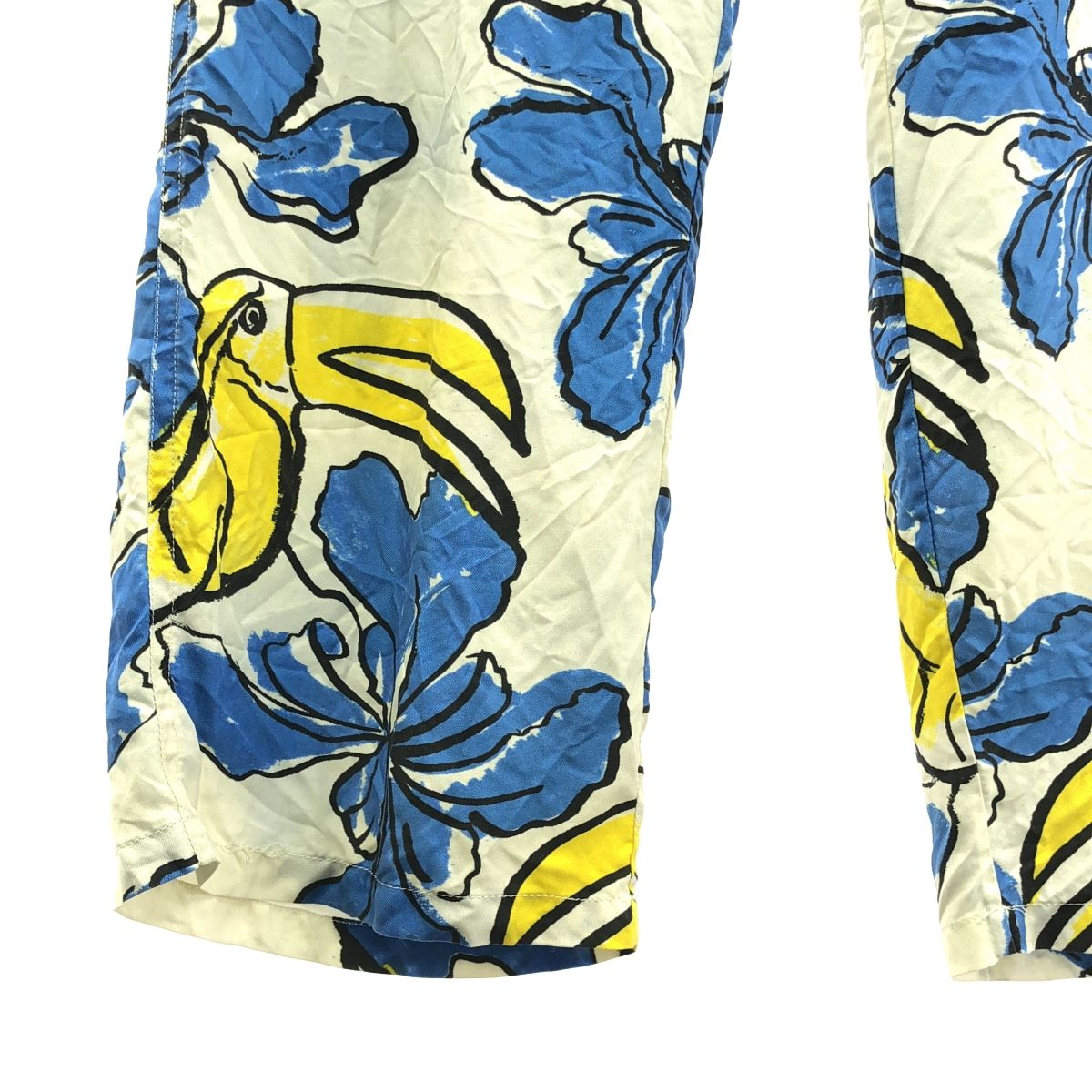 BANANATIME / バナナタイム | シルク 総柄 イージーパンツ | S