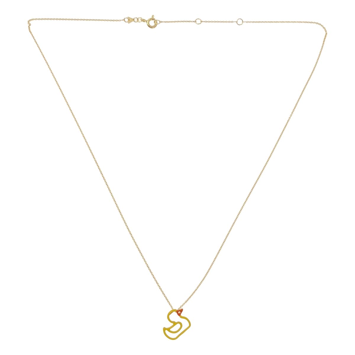 ALIITA アリータ K 9 YG PATITO アヒルモチーフ ネックレス ゴールド イエロー レディース