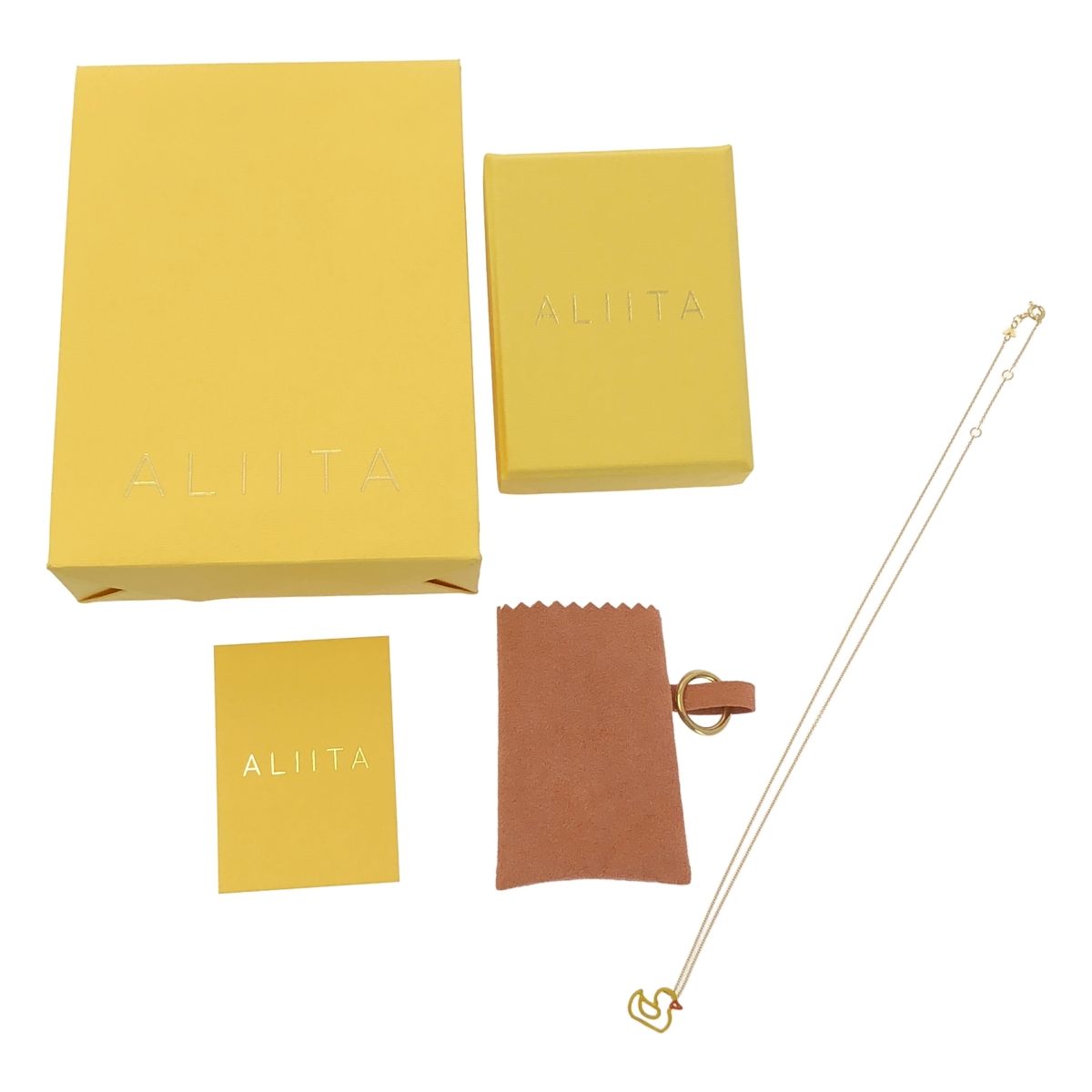 ALIITA アリータ K 9 YG PATITO アヒルモチーフ ネックレス ゴールド イエロー レディース