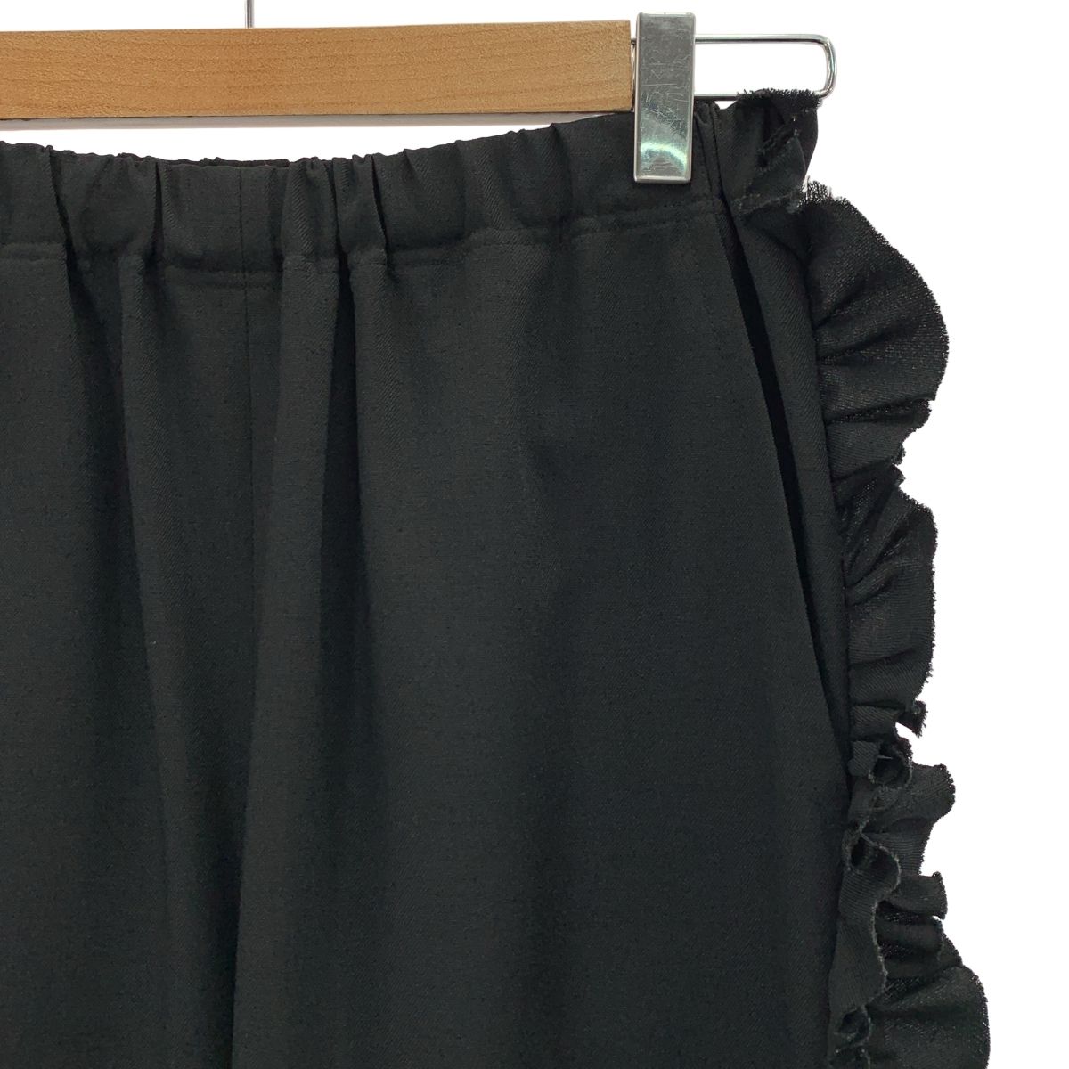 Rhodolirion ロドリリオン Swallow Frill Side PT パンツ 0 ブラック レディース