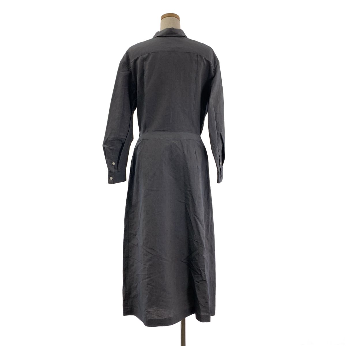 ミナペルホネン　ロングシャツワンピース mina perhonen / ミナペルホネン | march リネン シャツ ワンピース