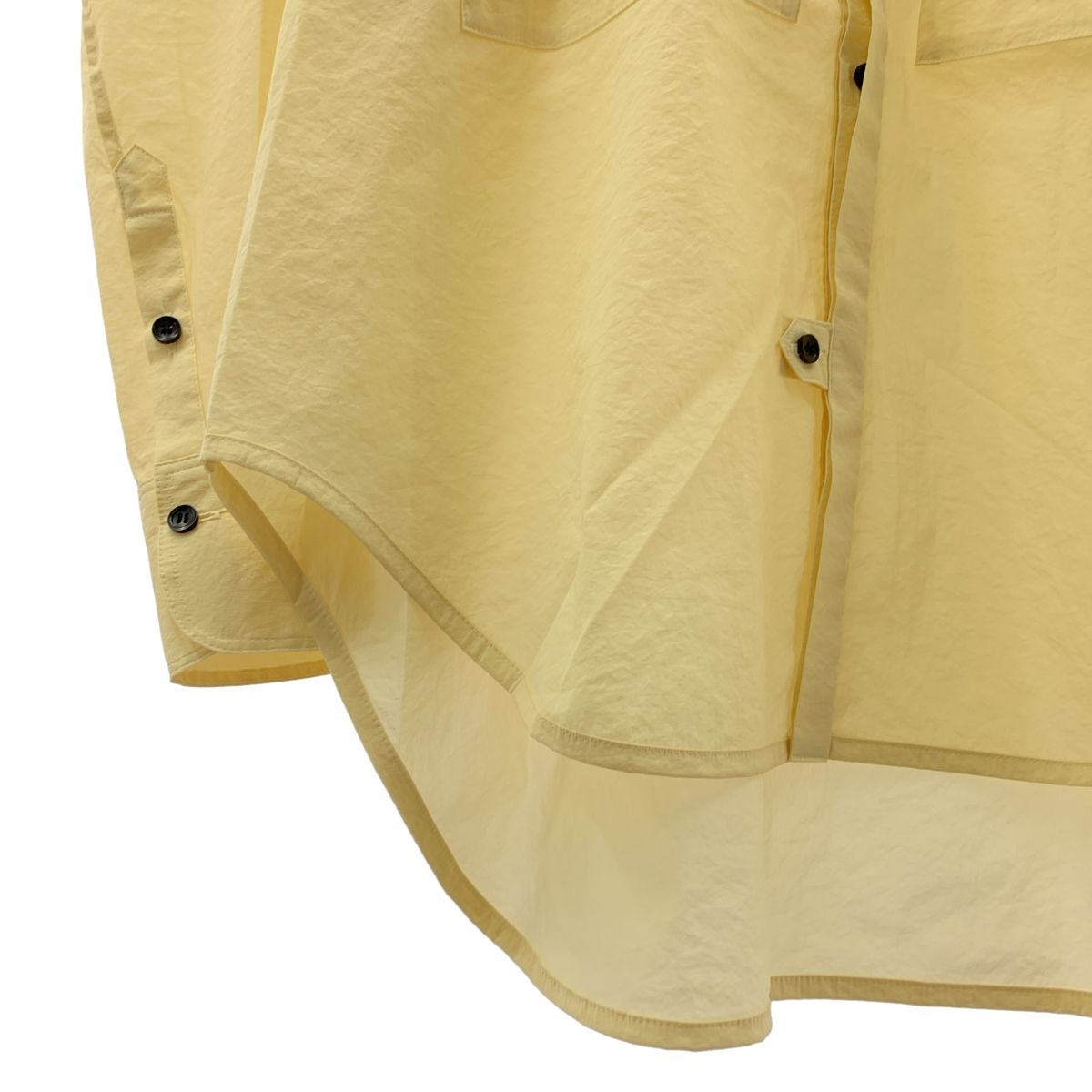 【美品】  LOHEN / ローヘン | 2025SS | BIG PATCH POKET SHIRT ビッグポケット パッチ シャツ | F | イエロー | レディース 美品】 LOHEN / ローヘン | 2025SS | BIG PATCH POKET SHIRT ビッグ