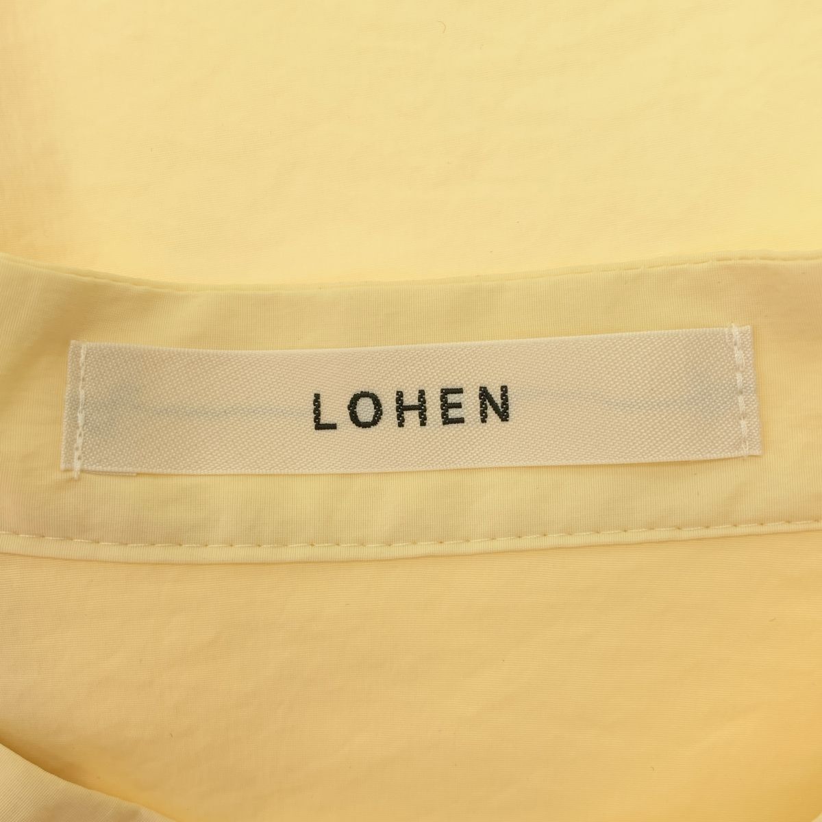 【美品】  LOHEN / ローヘン | 2025SS | BIG PATCH POKET SHIRT ビッグポケット パッチ シャツ | F | イエロー | レディース 美品】 LOHEN / ローヘン | 2025SS | BIG PATCH POKET SHIRT ビッグ