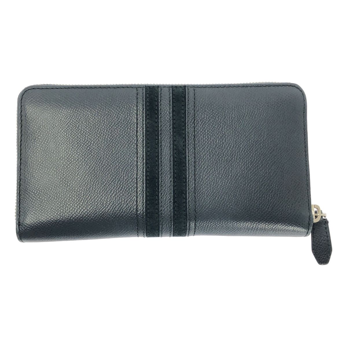 BALLY / バリー | ラウンドジップ ストライプ ロングウォレット 長財布 