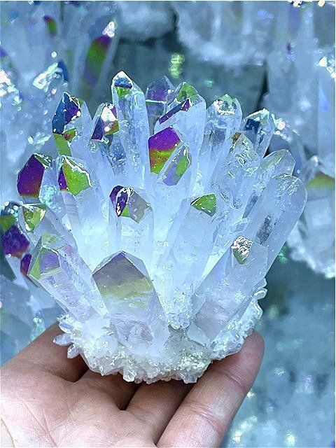 超綺麗アーカンソー産レインボーオーラクラスターB1128/E318/75A