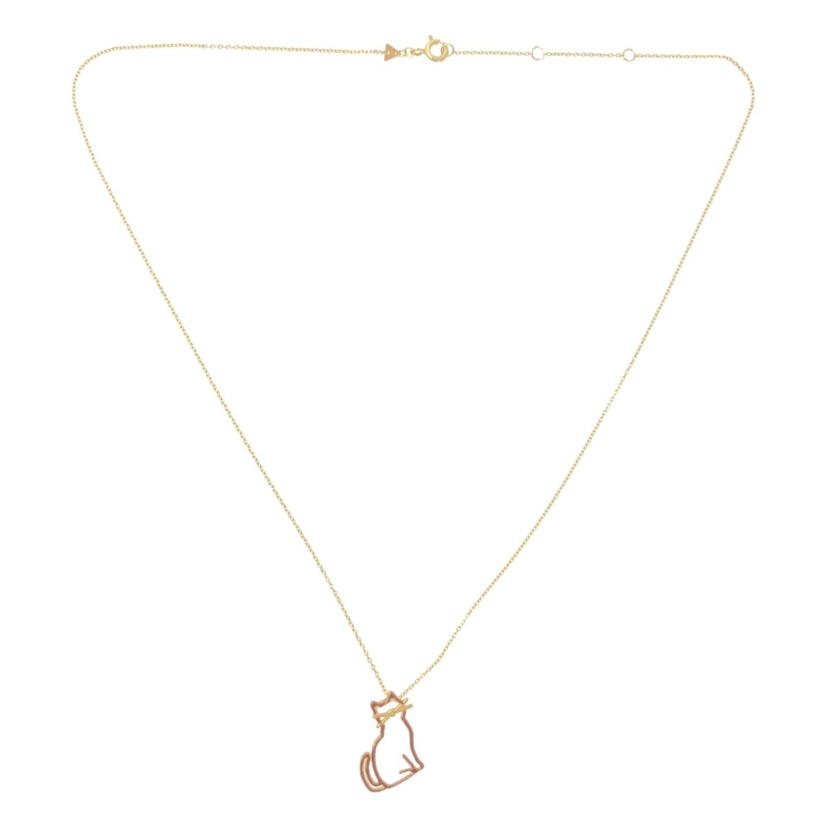 ALIITA アリータ 9 KYG MIAU チョコレートエナメル ゴールドネックレス ゴールド ブラウン レディース