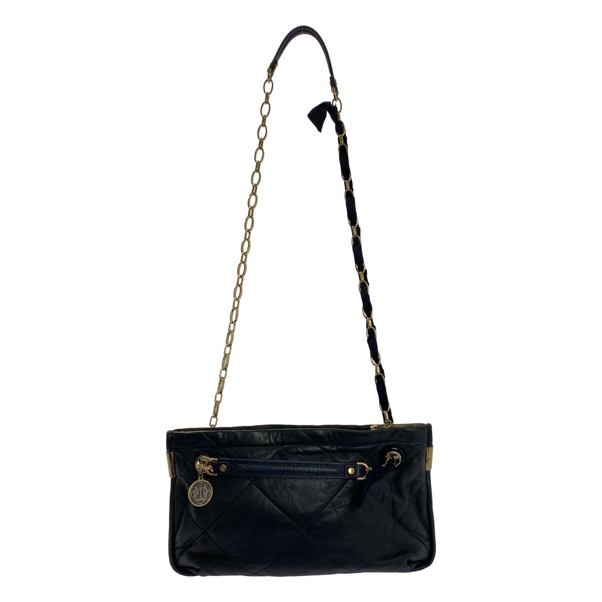 LANVIN / ランバン | レザー キルティング チェーンショルダーバッグ 