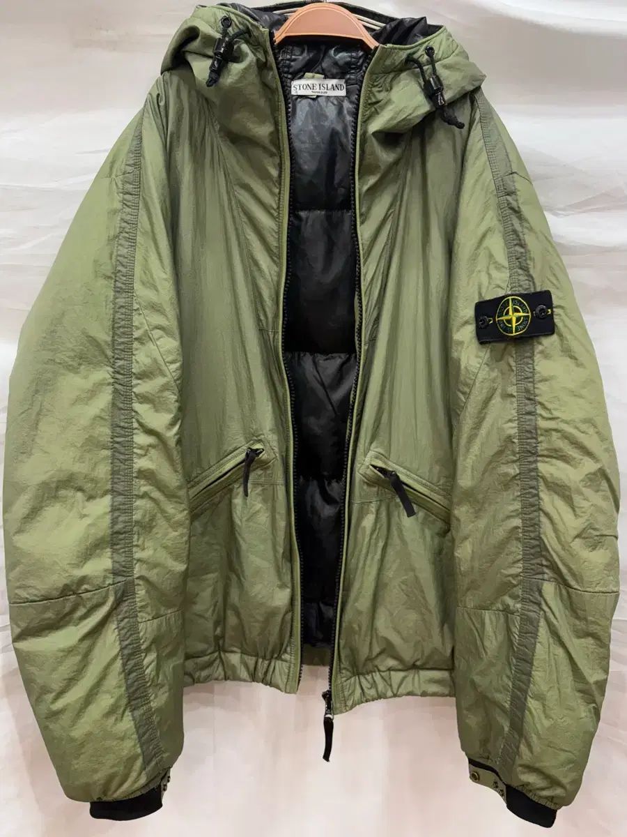 STONE ISLAND ダウン ジャケット カーキ XXL/105 110 (正規品) - メルカリ